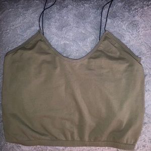 Free People Intimately Olive Green Skinny Stra…